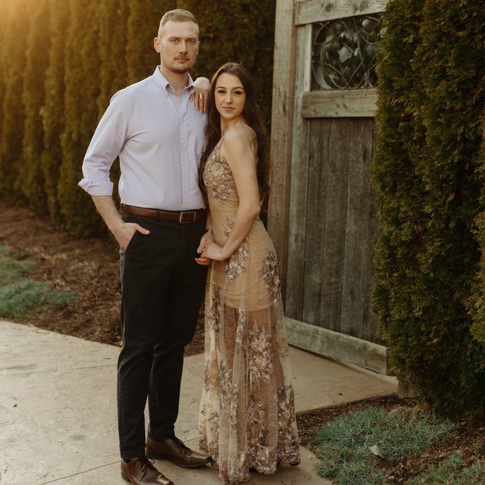 Embroidered full length dress